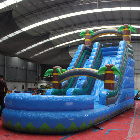 Slides de piscina infláveis personalizados para aluguel de grandes festas ao ar livre CE/ROSE Certificado