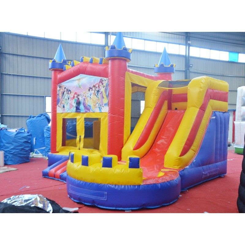 Crossover comercial Casa de salto colorida com escorrega e acessórios Reparação de sopradores CE