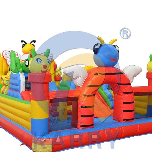EN71/CE Certificado Large Jumping Castle Insect Paradise Bounce House para parque de diversões