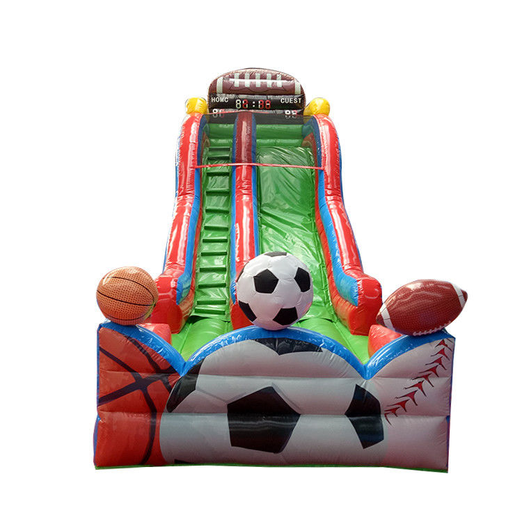 Jogos esportivos de basquete inflável comercial Slide de piscina aquática para crianças e adultos