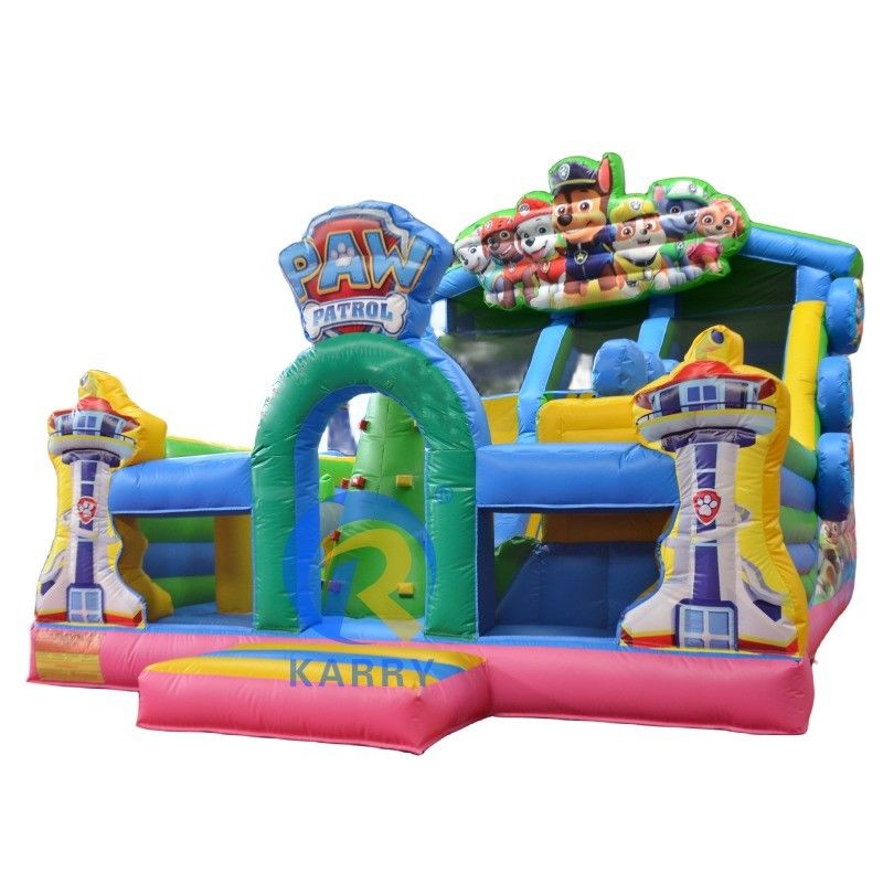 Blower e Kit de Reparação Incluído Patrulha de Cachorro Parque Temático Combo Castelo Bouncer inflável