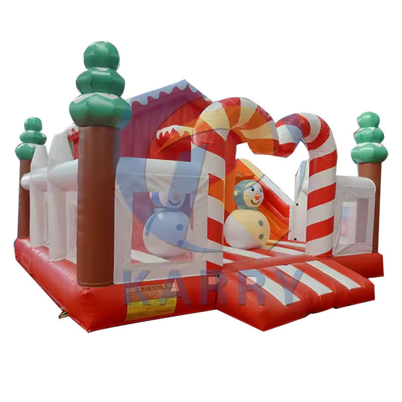 Árvore de Natal Combo Bouncy Slide Slide Inflável Castelo para lazer de playground ao ar livre