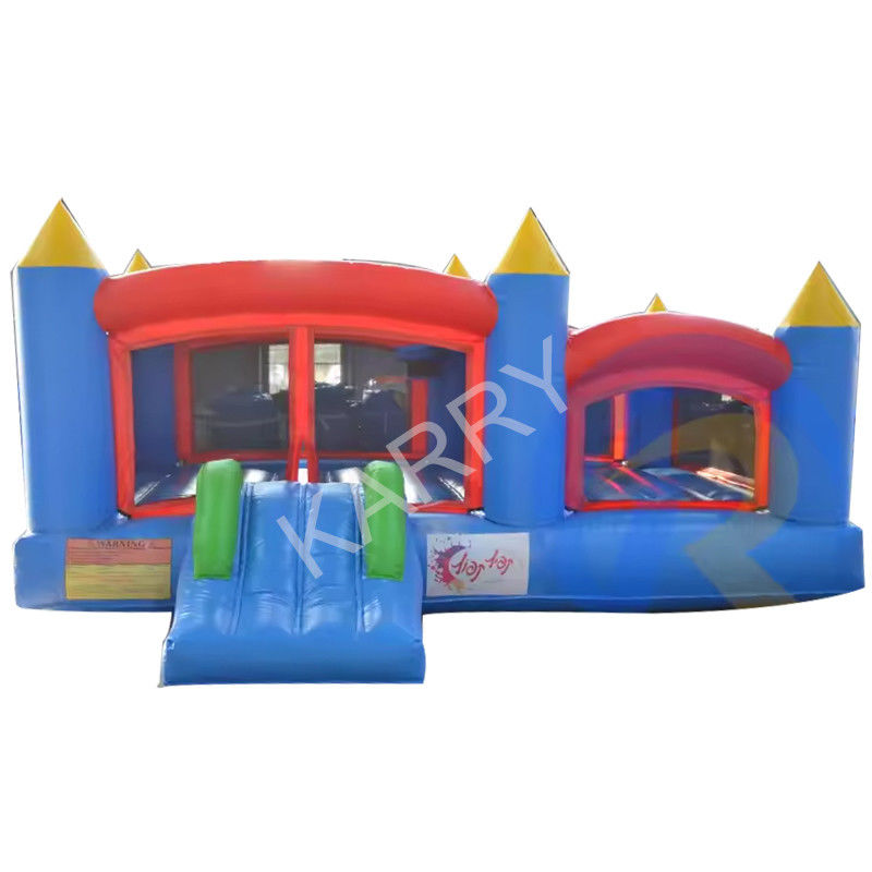 0.55mm PVC Tarpaulin Inflável Bouncer Casa de salto com deslizamento e castelo de salto