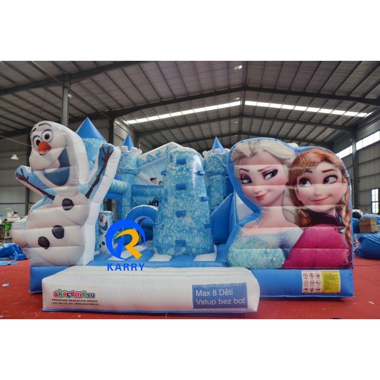 Unisex Karry engraçado inflável castelo princesa castelo salto para o OEM Frozen Bounce House