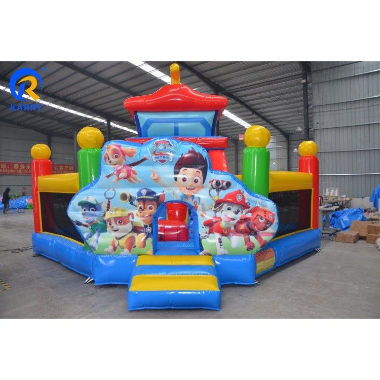 CH Party Jumpers Bounce House inflável Bouncer com deslizamento e piscina de bolas de tamanho personalizado