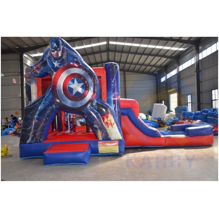 Homem-Aranha Combinação inflável Casa de salto e escorrega