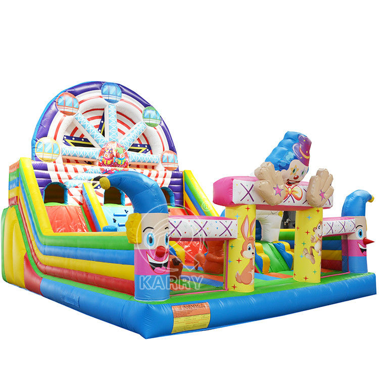 Cores personalizadas Unisex Roda gigante inflável Trampolim do castelo saltador para comercial