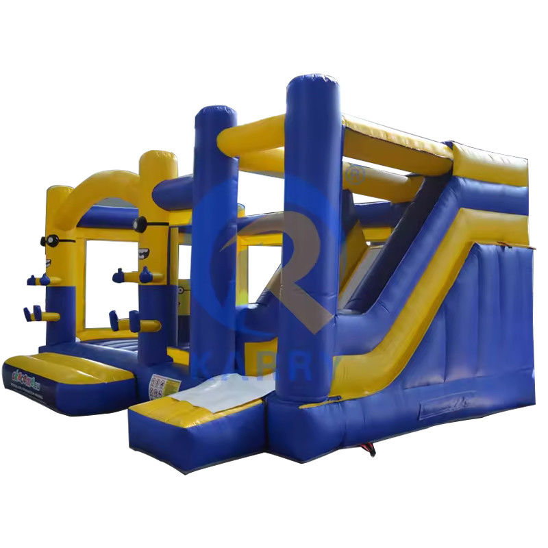 PORTABLE Outdoor Commercial Bouncy Inflatable Slide Bounce House com Logotipo do Cliente