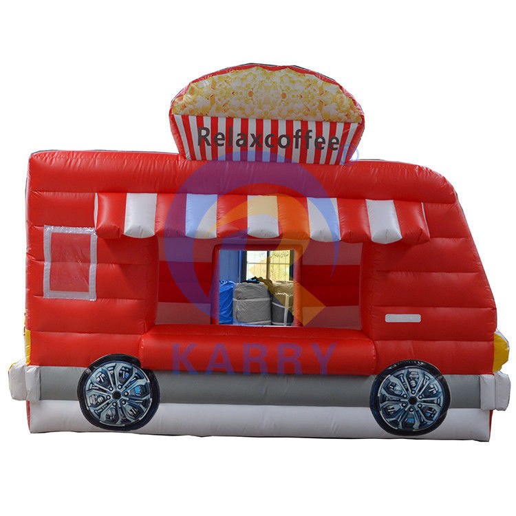 Indoor PVC Commercial Inflável Relax Café Car Jumping Bouncy Castle Popcorn Booth