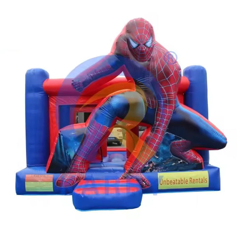 Capacidade máxima 100kg Outdoor Commercial Kid Homem-Aranha Jumper inflável Castelo para casa
