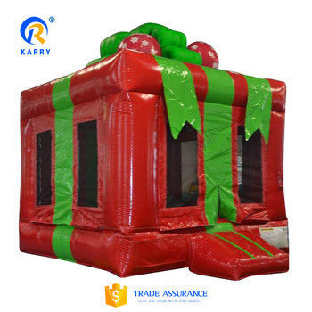 Características PORTABLE inflável caixa de presente de luxo saltador de água Bouncer Casa para venda de festa