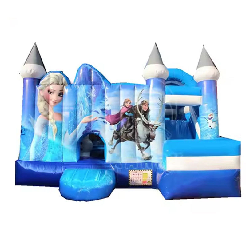 Slide do Castelo de Salto Combo Temática congelada personalizada Casa de salto inflável para festa