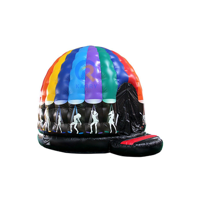 EN71/CE Certificado PVC comercial inflável discoteca Demo Bounce House para diversão ao ar livre
