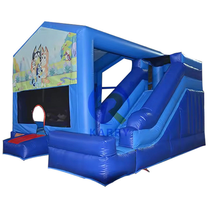 Jardim de Jogos para Crianças Inflável Casa de Salto com Slide Jumping Castelo Slide Combinado Molhado