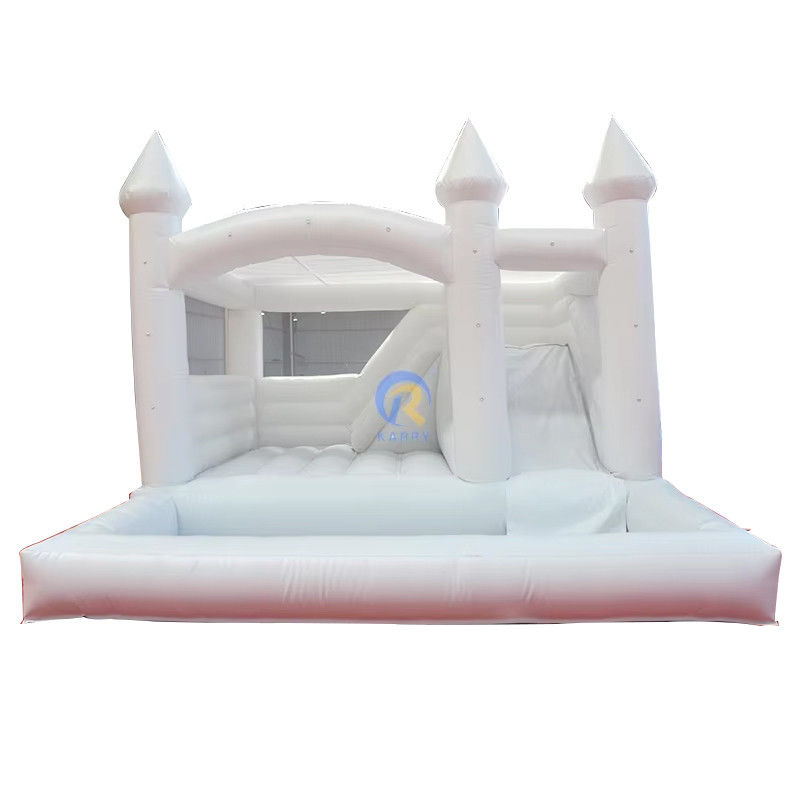 Características Slide de castelo combo inflável portátil para festa de casamento e segurança infantil