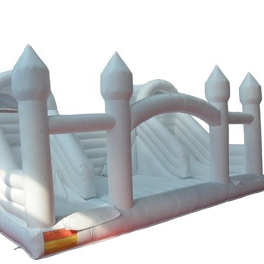 Campo de Jogos ao Ar Livre Castelo Inflável Combinação para Casamento Branco Jogo de Festa Unisex
