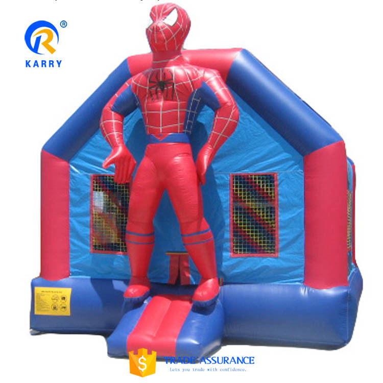 Homem-Aranha Bouncer inflável para crianças cor personalizada inflável crianças trampolim