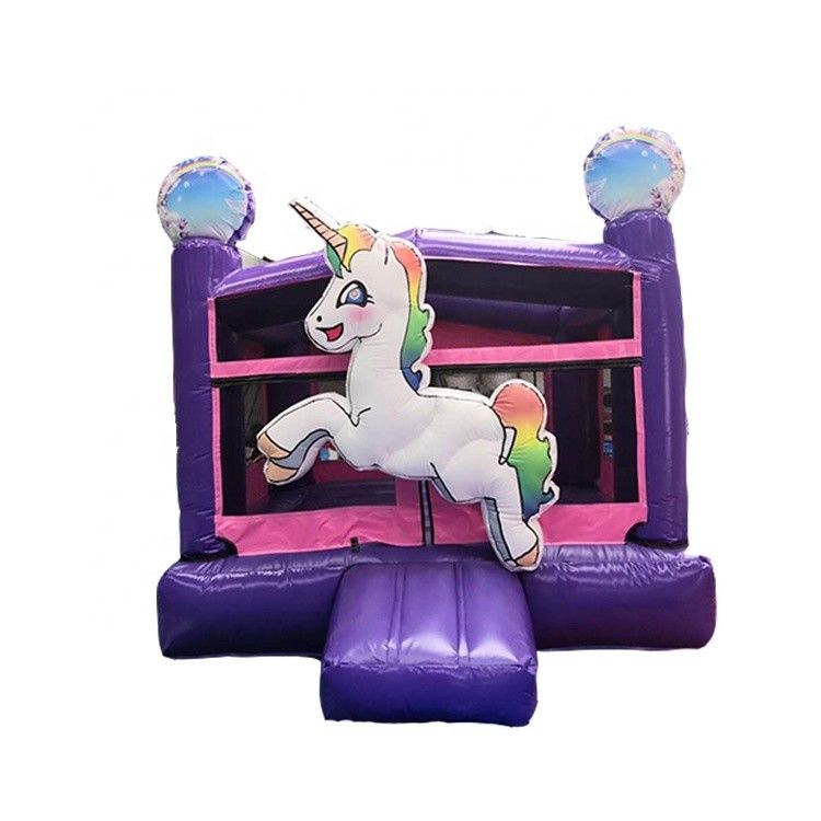 Unicornio Inflável Mini Combo Bouncer Comercial Salto de Ar Crianças Castelo de Salto Ideal
