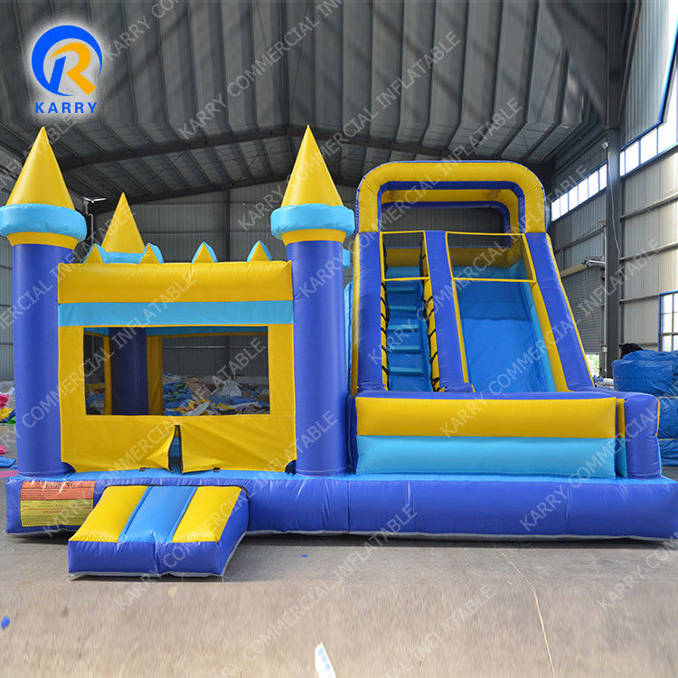 Tamanho personalizado Slide de salto molhado seco combo inflável Moonwalk salto castelo