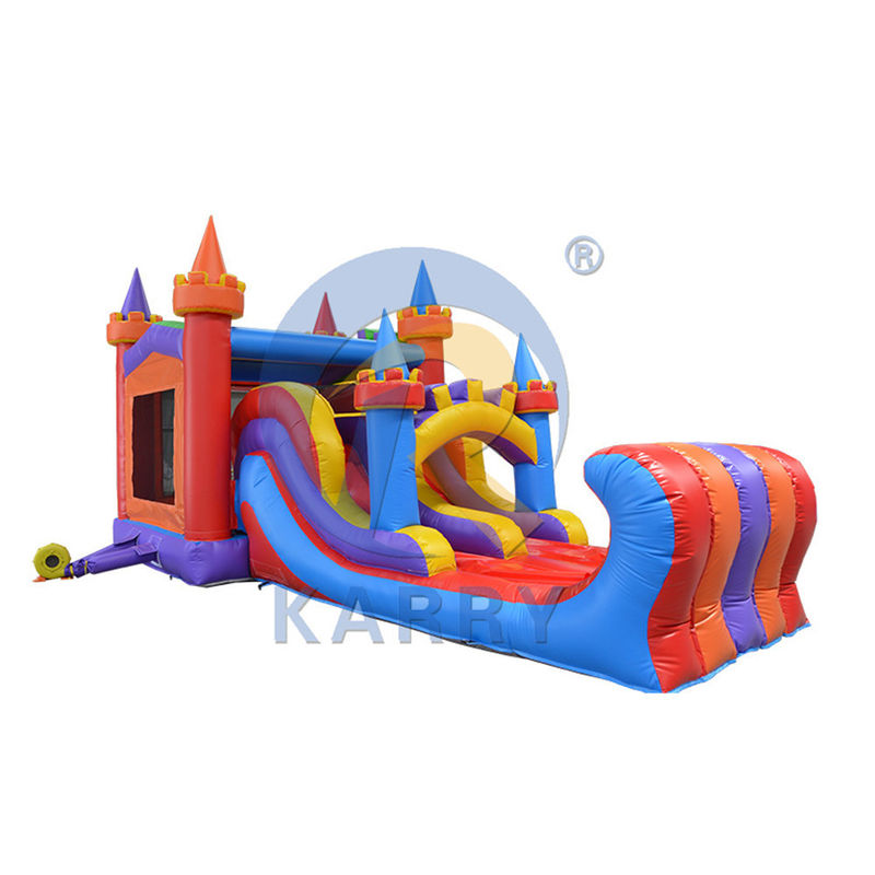 Obtenha o melhor de ambos os mundos com o nosso cavalheiro comercial Slide de casa inflável