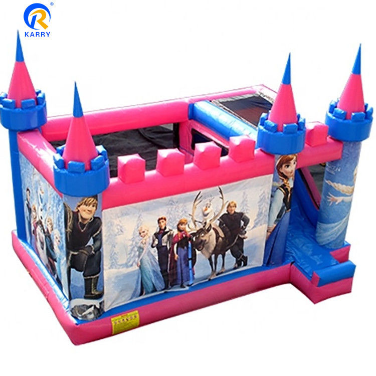 Área de Jogos ao Ar Livre Cores personalizadas Inflavel Castelo Bouncy Slide Bouncer tema congelado