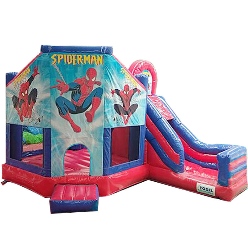 KR-BH610 Casa de salto de cor comercial personalizada com slide e homem-aranha